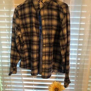 Blue and White flannel